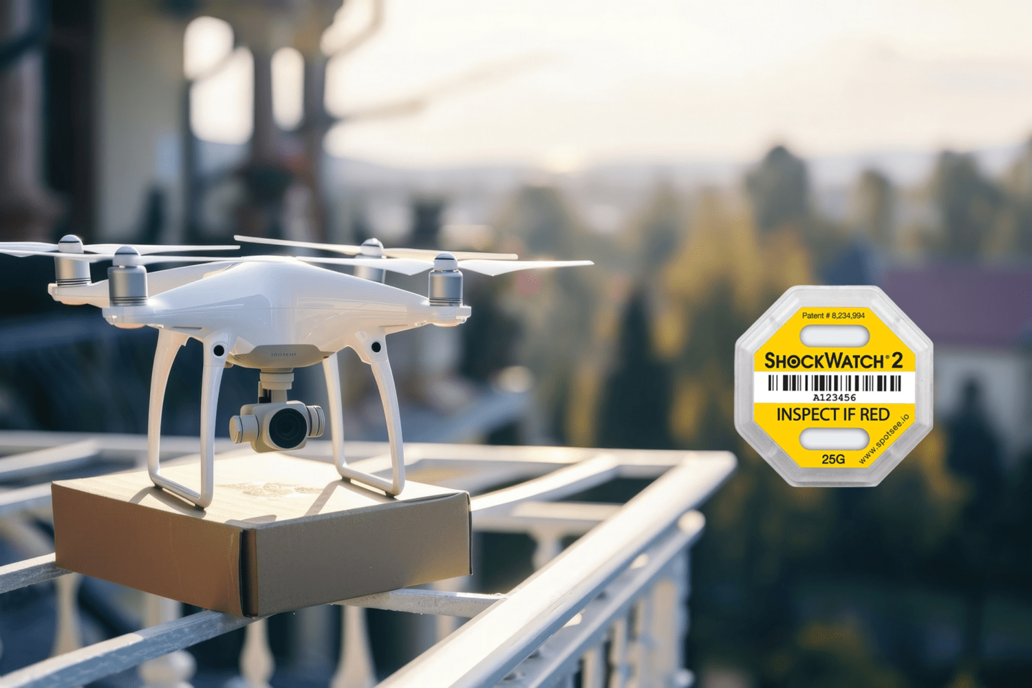 Utilize shock indicators to safeguard drones and minimize shipping damages.